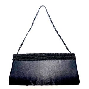 Holt Renfrew satin evening purse